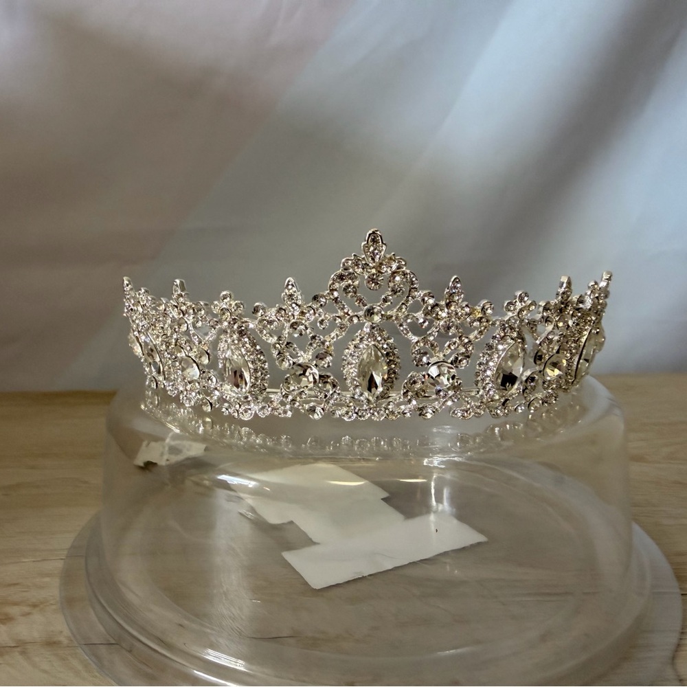 David's Bridal Silver Tiara